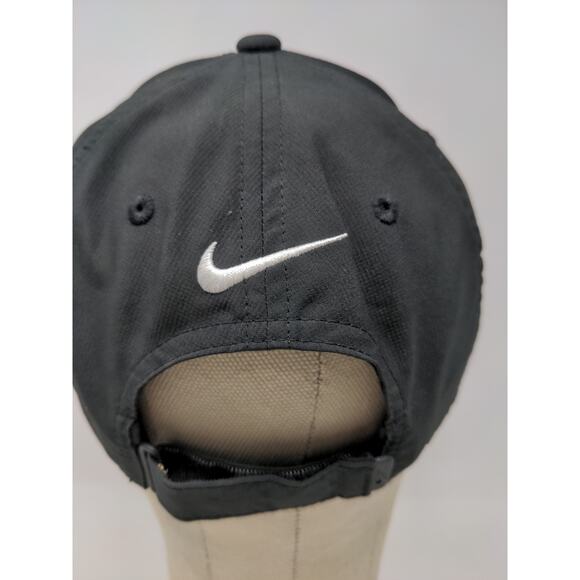 Nike Legacy91 Dri Fit Strapback Hat OSFM Black Embroidered Swoosh - Picture 8 of 13